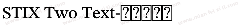 STIX Two Text字体转换